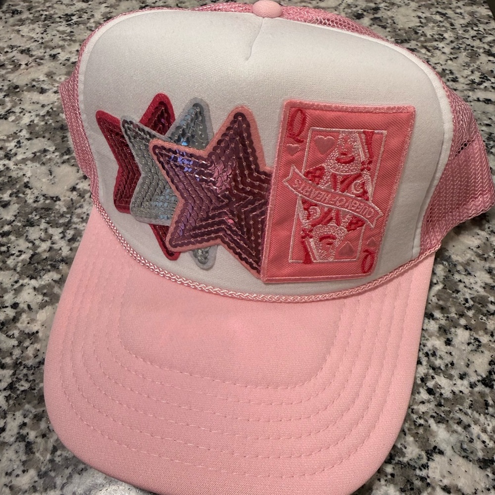 OTTO Pink Mesh Trucker Hat